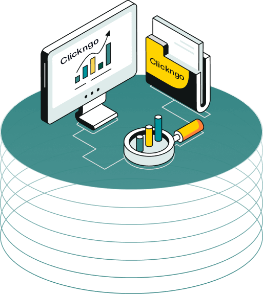 Digital Marketing Strategy Illustration - ClicknGo Tech
